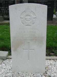 Flight Officer C. Long's Grave Marker