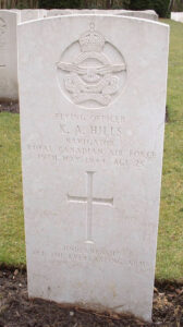 Flying Officer Keith Hill's Grave Marker